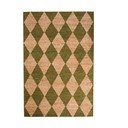 Zaļš/dabīga toņa ar rokām darināts paklājs no džutas maisījuma 160x230 cm Effie Diamond – Flair Rugs