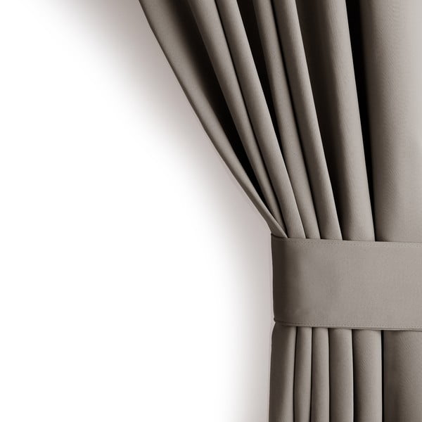 Pelēkbēšs daļēji gaismu necaurlaidīgs aizkars 140x270 cm Kierra – Restilo-image-4