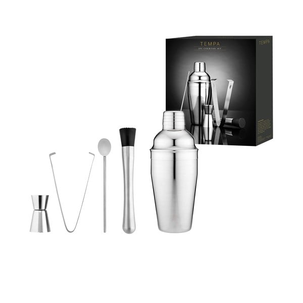 Nerūsējošā tērauda bāra šeikeris ar piederumiem Aurora – Ladelle-image-2