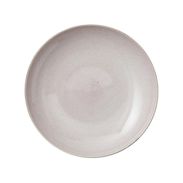 Pelēka keramikas servīzes bļoda ar rozā iekšējo glazūru Bitz Mensa, diametrs 40 cm-image-4