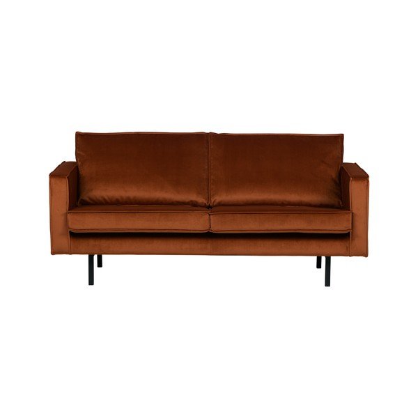Apelsīnu samta dīvāns BePureHome Rodeo, 190 cm-image-3