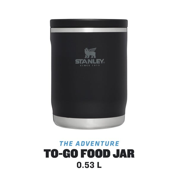 Melns nerūsējošā tērauda termoss pārtikai 530 ml Adventure To-Go  Black – Stanley-image-4