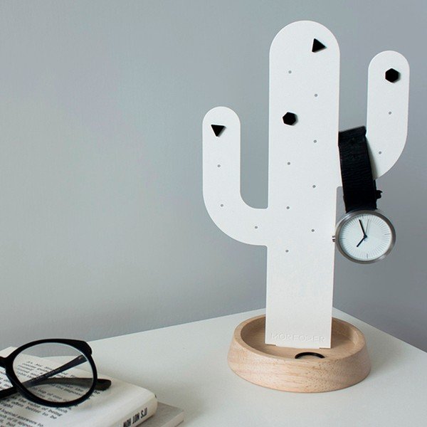 Balts juvelierizstrādājumu stends Qualy&CO Cactus-image-1
