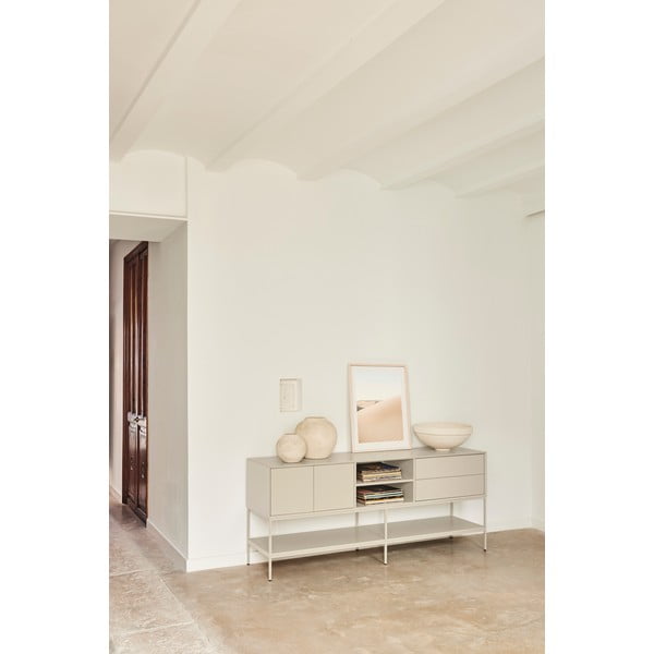 Krēmkrāsas TV galdiņš 175x74x45 cm Platt – Teulat-image-2