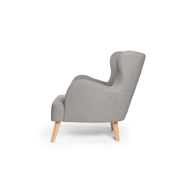 Gaiši pelēks atpūtas krēsls ar atzveltni Noemye – Bonami Selection-image-3