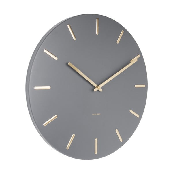 Pelēks sienas pulkstenis Karlsson Charm-image-2