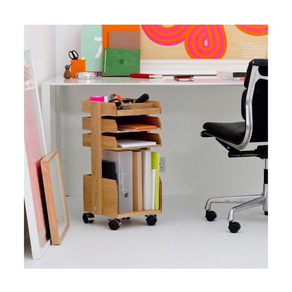 Organizators uz riteņiem Wireworks Casper Oak-image-1