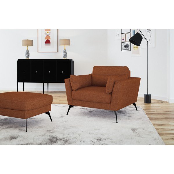 Oranžs otomans Marie Claire Home Susan-image-4