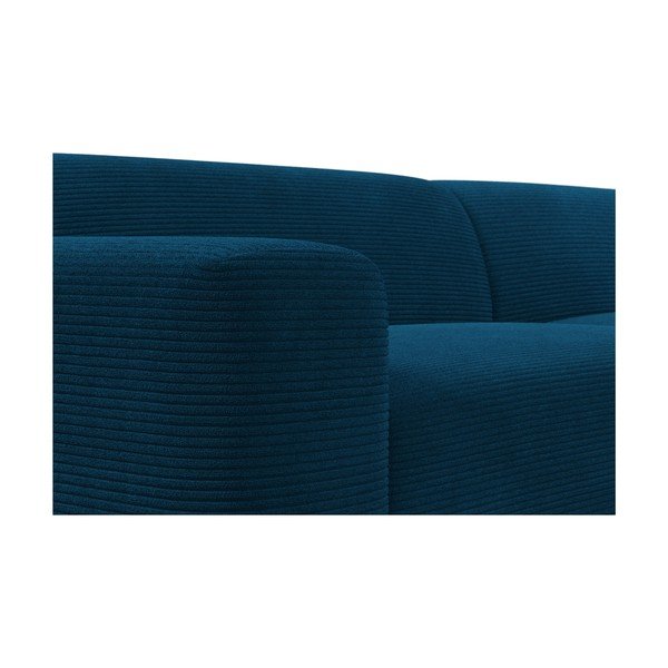 Tirkīzzils velveta stūra dīvāns Marie Claire Home Karen, 260 cm, kreisais stūris-image-1