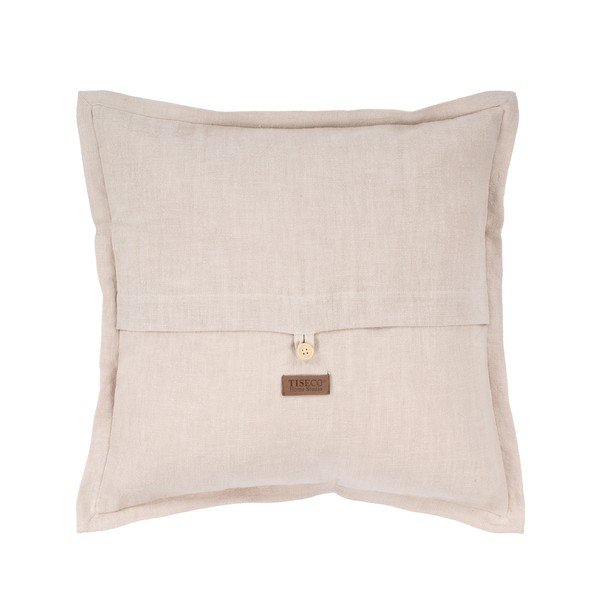Bēšs spilvens ar linu Tiseco Home Studio, 45 x 45 cm-image-1