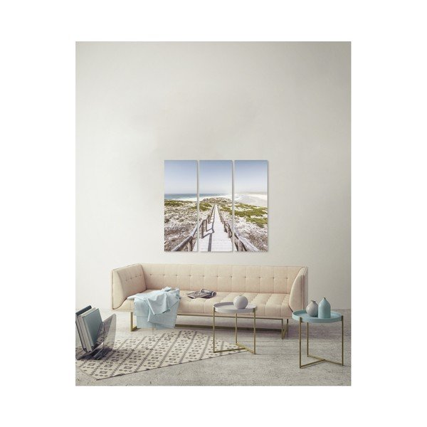 Daudzdaļīga glezna Styler Canvas By The Sea, 27 x 75 cm-image-1