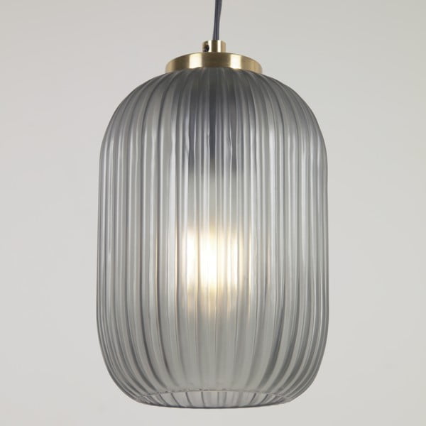 Griestu lampa zelta krāsā ar stikla abažūru ø 12 cm Hestia – Kave Home-image-1