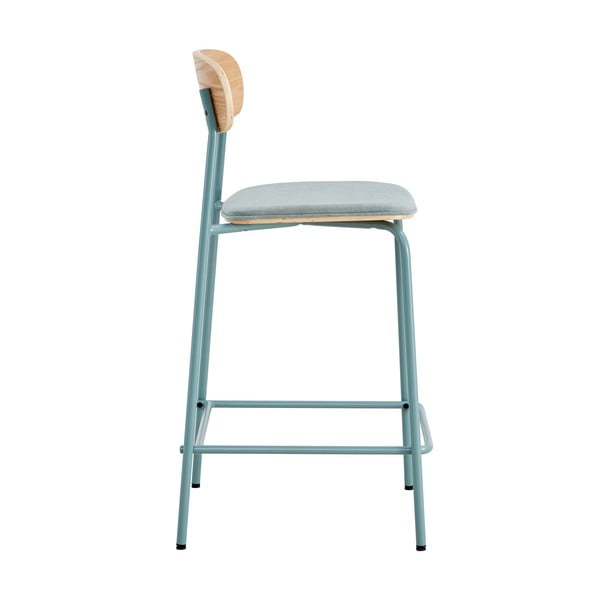 Zili/dabīga toņa bāra krēsli (2 gab.) (sēdekļa augstums 66 cm) Adriana – Marckeric-image-4