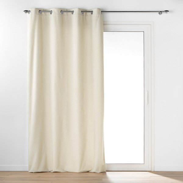 Krēmkrāsas buklē aizkars 140x240 cm Wooly – douceur d'intérieur