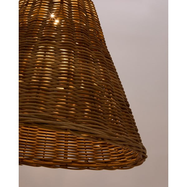 Dabīga toņa rotangpalmas abažūrs ø 60 cm Calvia – Kave Home-image-1