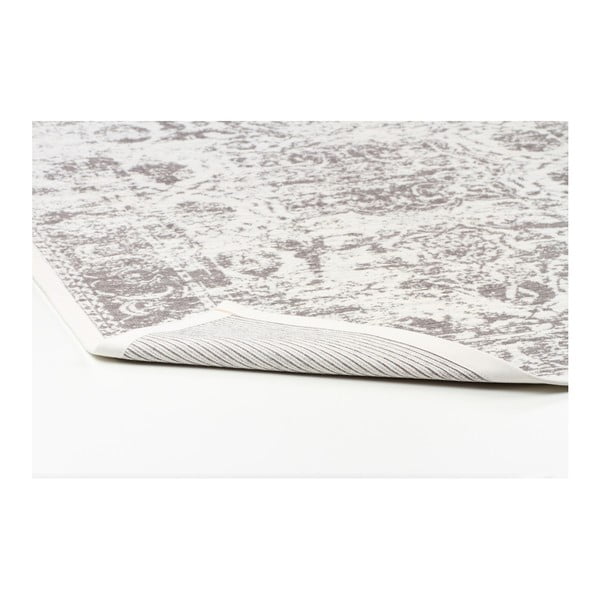 Balts rakstains divpusējs paklājs Narma Palmse, 70 x 140 cm-image-1