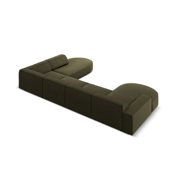 Zaļš samta stūra dīvāns (labais stūris) Jodie – Micadoni Home-image-4