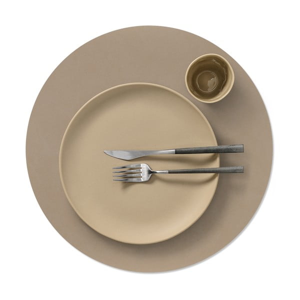 Galda paliktnis no ekoloģiskās ādas ø 40 cm Circle XL Nupo – LIND DNA-image-1