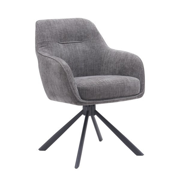 Pelēki polsterēti ēdamistabas krēsli (2 gab.) Avola – Unique Furniture