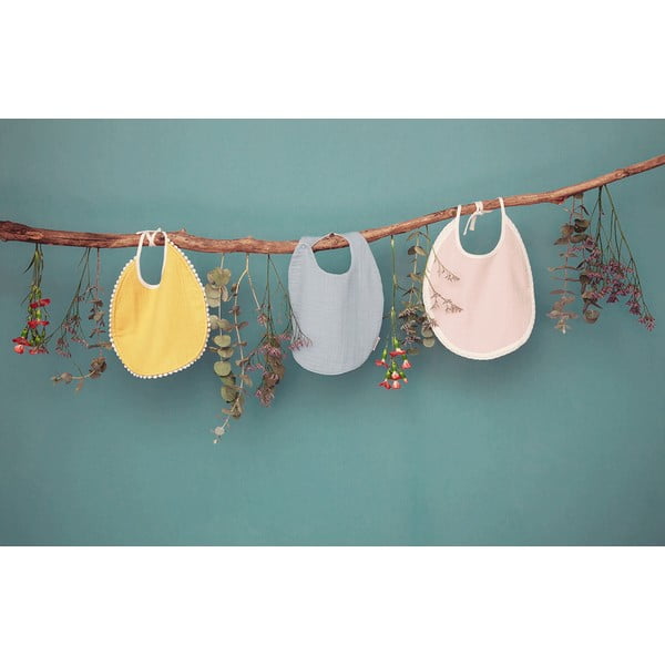 Dzeltens muslīna bērnu priekšautiņš Kindsgut London-image-1