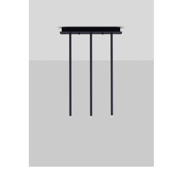 Matēti melna alumīnija LED griestu lampa ar saliekamu konstrukciju 10x45 cm Stilvi – Nova Luce-image-4