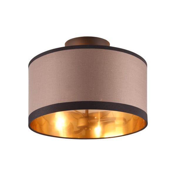 Melna/brūna griestu lampa ø 30 cm Davos – Reality-image-1