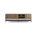 Dabīga toņa TV galdiņš ar ozolkoka imitāciju 180x55x35 cm Amira – Marckeric