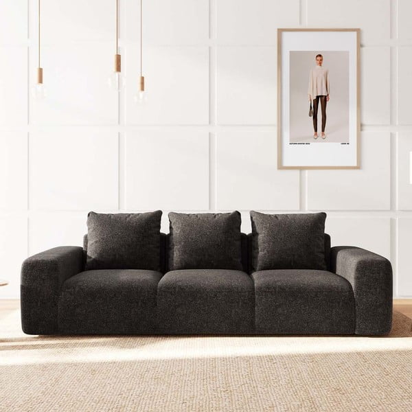 Antracīta pelēks dīvāns 287 cm Monce – Rodier-image-1