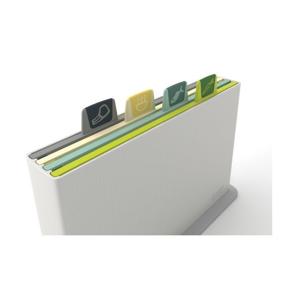 Gaiši pelēks statīva komplekts ar 4 dēlīšiem Joseph Joseph Joseph Index Opal, garums 30 cm-image-4