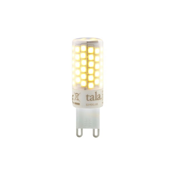 Siltas krāsas LED spuldze ar regulējamu spilgtumu un G9 spuldžu ietveri, 4 W – tala