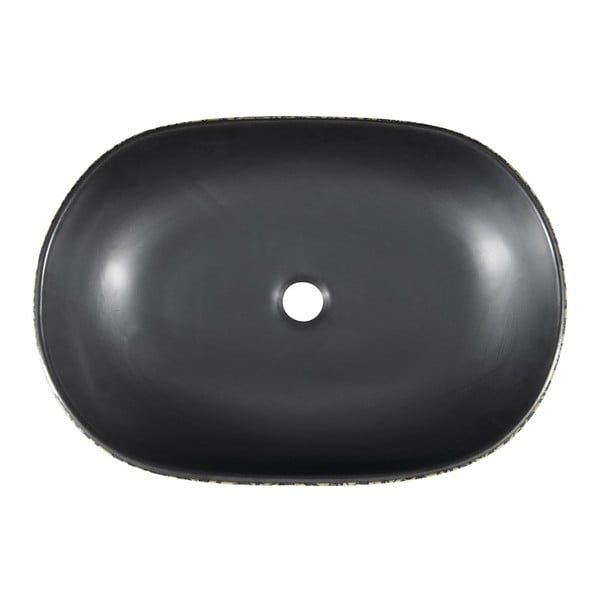 Melna/zila keramikas izlietne 60x40 cm Priori – Sapho-image-2