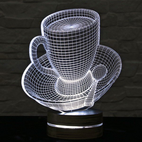 3D galda lampa Tējas tasīte-image-1