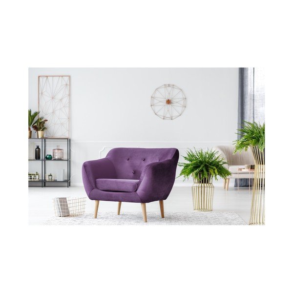 Violets atpūtas krēsls Mazzini Sofas Amelie-image-4