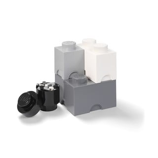 4 plastmasas glabāšanas kastu komplekts LEGO®, 25 x 25 x 33 cm