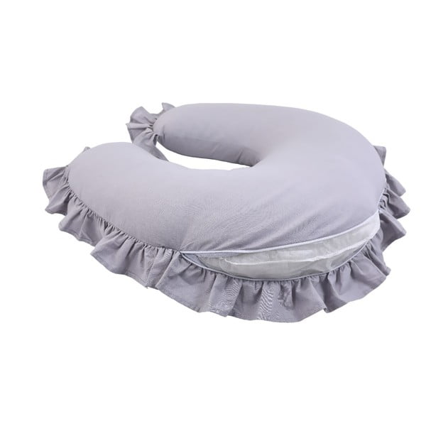Pelēks zīdīšanas spilvens – Mila Home-image-3