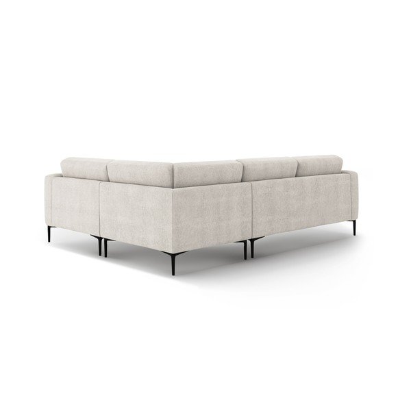 Bēšs stūra dīvāns (ar labo stūri/L veida) Bemy – Micadoni -image-2