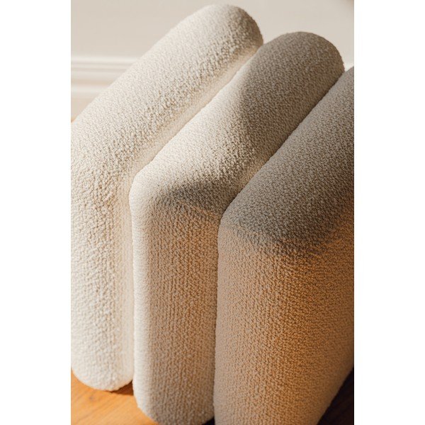 Bēšs pufs no buklē auduma Radd – noo.ma-image-2