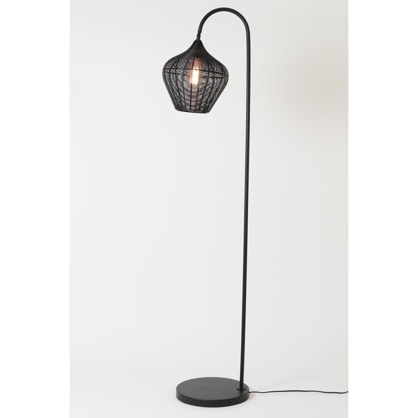 Melna stāvlampa (augstums 160 cm) Alvaro – Light & Living-image-2