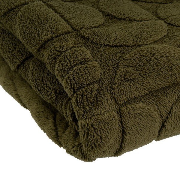 Zaļš mikroplīša pleds 130x160 cm Mid Century – Casa Selección-image-3