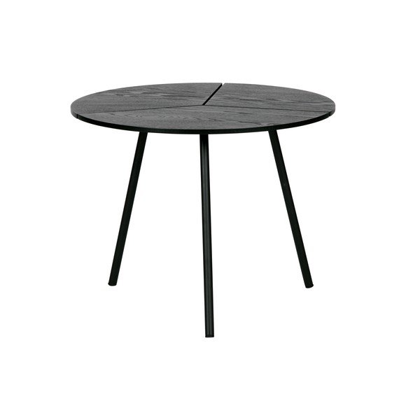 Melns kafijas galdiņš WOOOD Rodi, ⌀ 48 cm-image-2