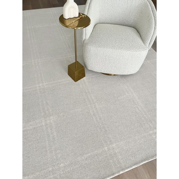 Krēmkrāsas vilnas paklājs 200x300 cm Calisia M Grid Prime – Agnella-image-4