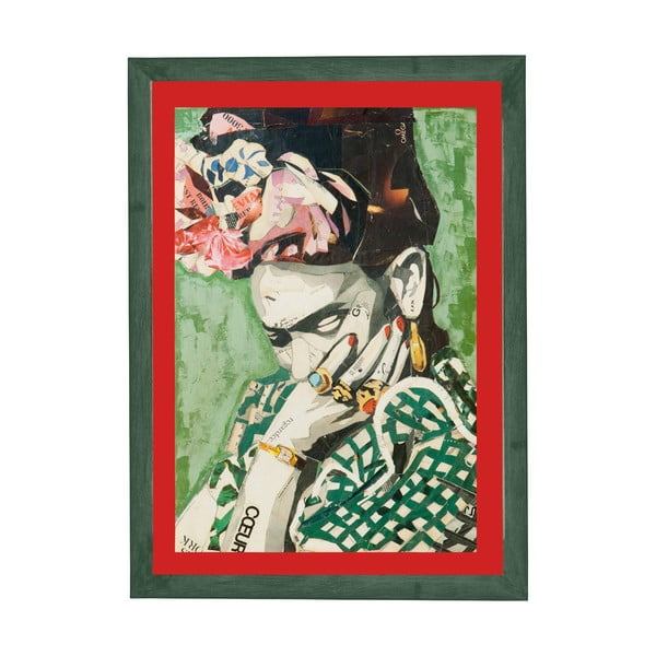 Sienas glezna rāmī Surdic Red Frida, 30 x 40 cm