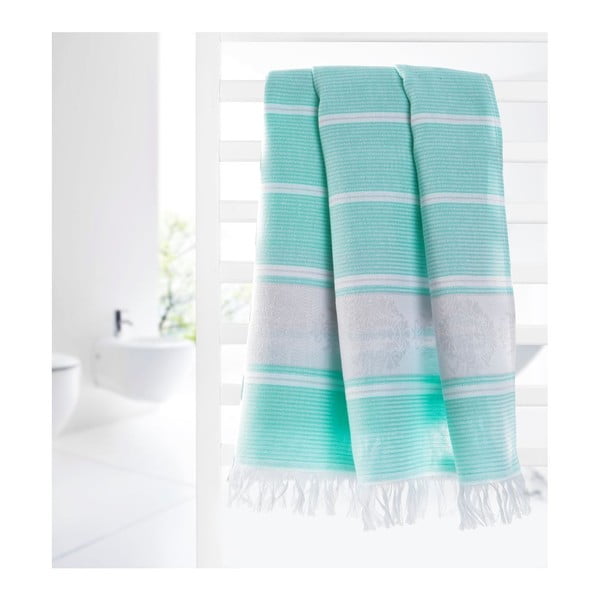 Hammam vannas dvielis Loincloth Mint, 80x170 cm-image-2