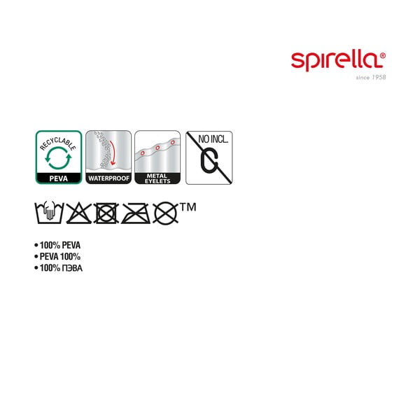 Dušas aizkars 180x200 cm Bubble – Spirella-image-2