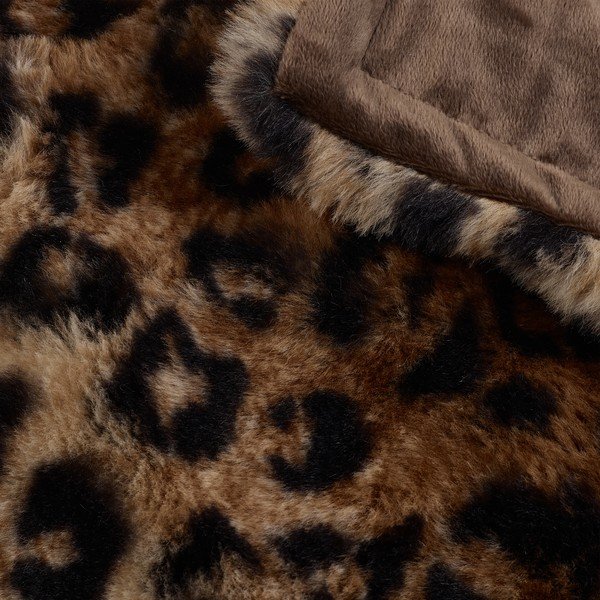 Brūns pleds 130x170 cm Animal Print – Catherine Lansfield-image-3