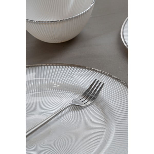 Sudraba krāsas nerūsējošā tērauda galda piederumi (16 gab.) Modern retro – Premier Housewares-image-3