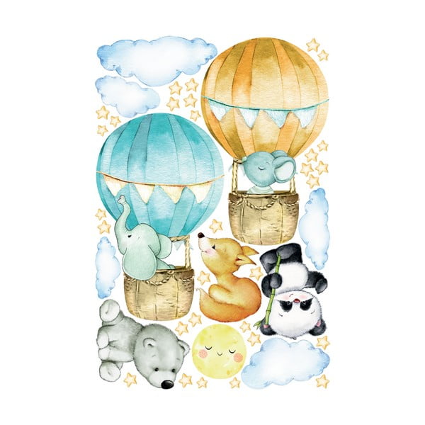 Bērnu sienas uzlīmes Ambiance Balloons and Stars-image-2