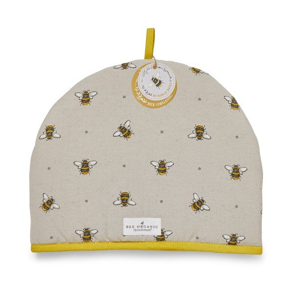 Bēšs un dzeltens kokvilnas vāks tējkannai Cooksmart ® Bumble Bees-image-2