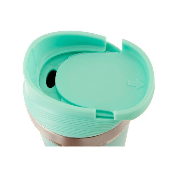 Tirkīza nerūsējošā tērauda ceļojumu termo krūze Premier Housewares Mimo, 380 ml-image-2