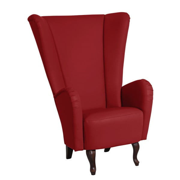 Sarkans mākslīgās ādas krēsls Max Winzer Aurora